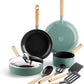 GreenPan Mayflower Healthy Ceramic Non-Stick 9-Piece Cookware Pots and Pans Set