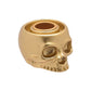 Gold Skull Candlestick Holder