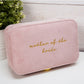 Amore Pink Velvet Jewellery Box "Mother of The Bride"