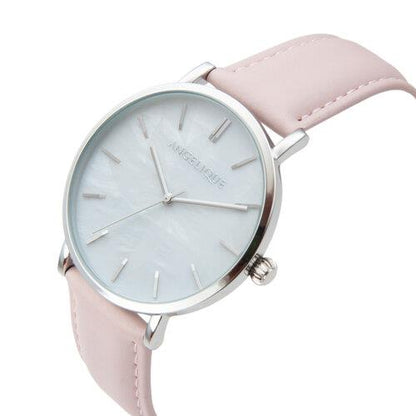 Angelique Ladies Fashion Dial Leather Strap Watch Available Multiple Design