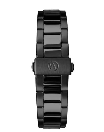 Accurist men's black ionic plated bracelet watch hotsell