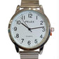 Pelex Mens Big number Metal Bracelet Strap Quartz Watch Available Multiple Colour