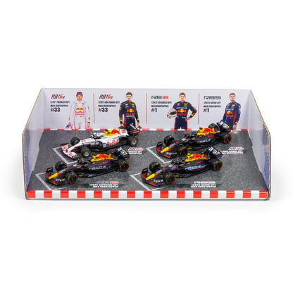 1:43 F1 RED BULL RACING 4Pk MAX VERSTAPPEN CHAMPION SET