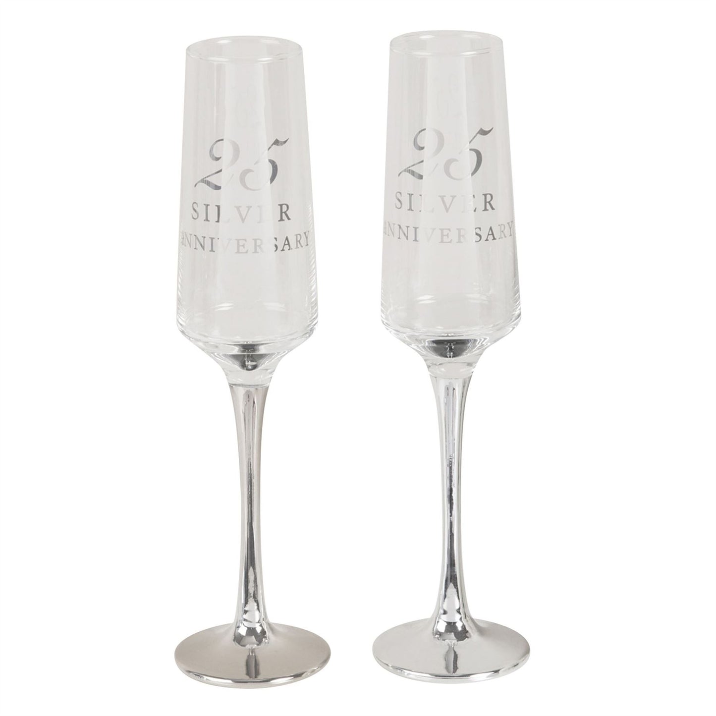 Amore Straight Flutes Set of 2 - 25th Anniversary (MINIMUM ORDER QUANTITY 2)