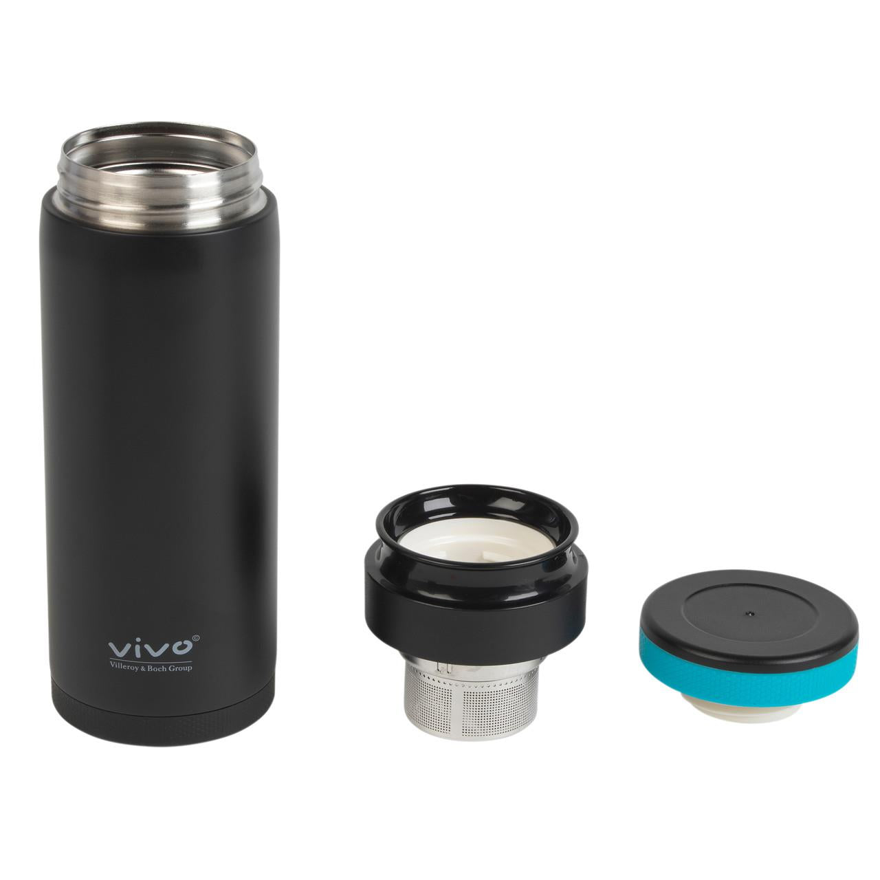 Vivo Thermal Insulated Drinking Bottle with Tea Infuser | 350 ml | Stainless Steel