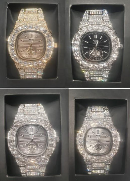 NY LONDON GENTS BLING WATCH PI-7644 Available Multiple Colour