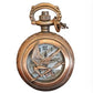 Retro Bronze Quartz Movement Pocket Watch Available multiple Design