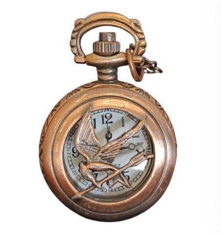 Retro Bronze Quartz Movement Pocket Watch Available multiple Design