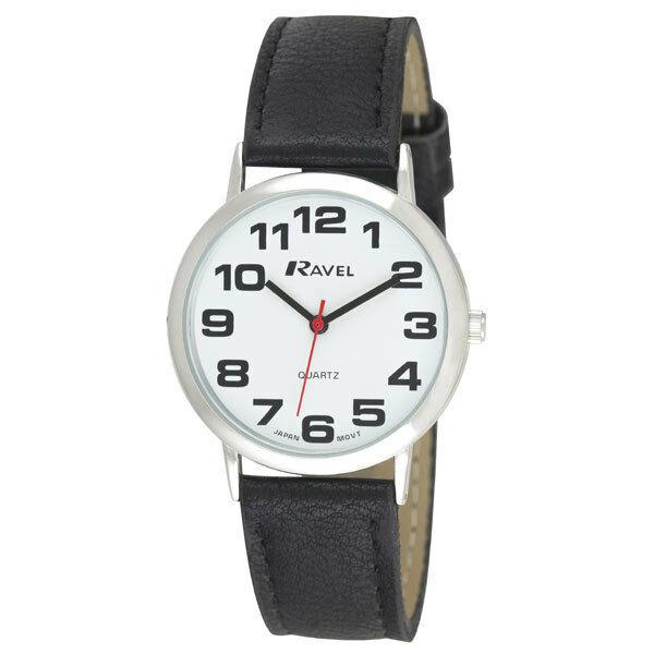 Ravel Mens Basic Leather Strap Watch R0105G Available Multiple Colour