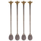 Hestia Set of 4 Long Mixing Spoons Bee