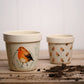 Country Living Set of 2 Planters - Robin