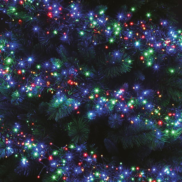 Christmas Workshop 720 LED Multi-Colour Chaser Cluster Light (Carton of 6)