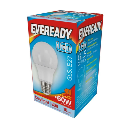 S13625 Eveready LED GLS E27 (ES) 806lm 8.8W 6,500K (Daylight)