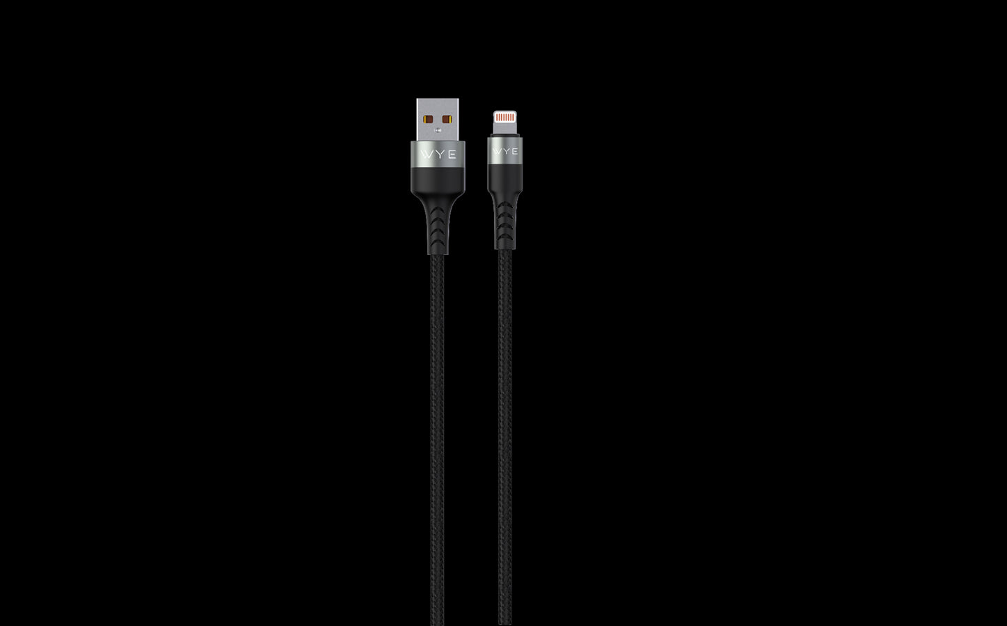 Wyeflow Braided USB-A to 8-Pin Fast Charging & Data Cable 1m