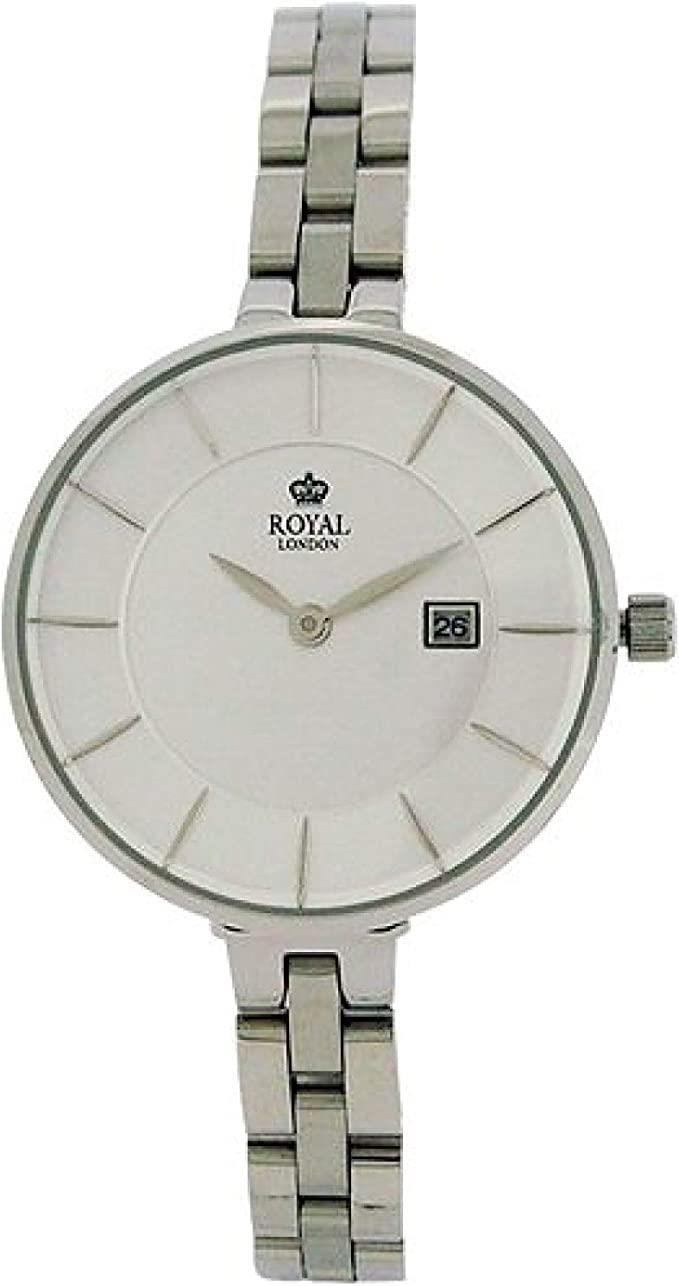 Royal London Ladies Dial Date Stainless Steel Bracelet Strap Watch 21321-06 NEEDS BATTERY