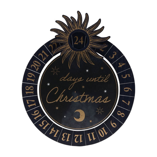 Celestial Christmas Countdown Plaque