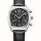 Rotary Mens Avenger Sport Chronograph Black Dial Black Leather Strap Watch