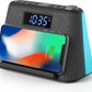 Glow i-box Bedside Alarm Clock with Wireless Charging , White Noise & RGB Ambient Light