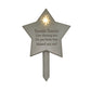 Memorial Solar Light Up Star Plaque - Twinkle Twinkle