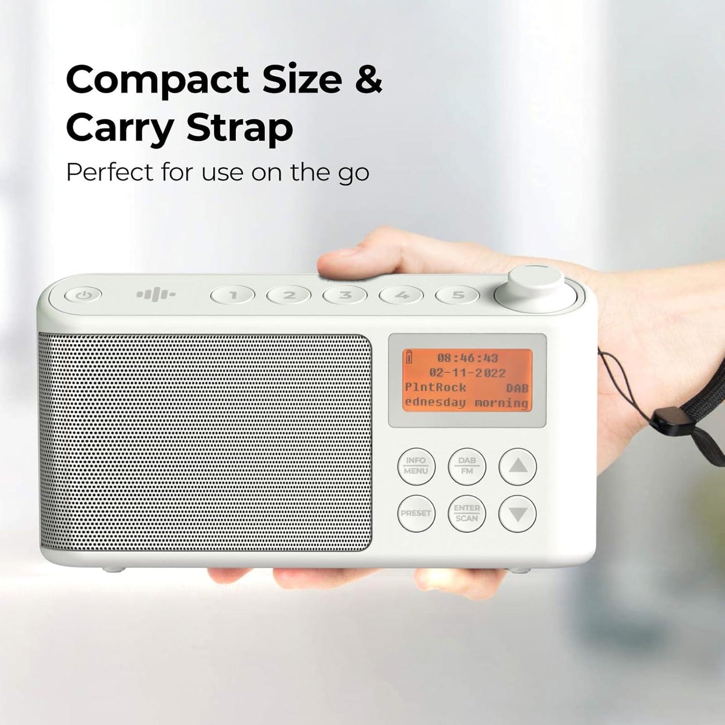 Spectrum i-box Portable DAB/DAB+/FM Radio with 5 Favourite Buttons