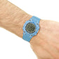 Sekonda Mens Chronograph Digital Blue Rubber/Plastic Strap Watch