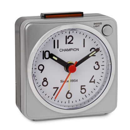 Champion Square Medium Travel Alarm Clock MF77 Available Multiple Colour