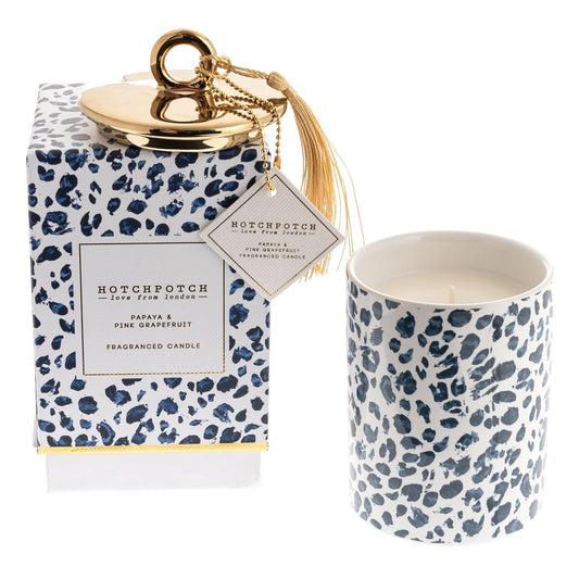 Frida Leopard 270g Candle Papaya & Pink Grapefruit