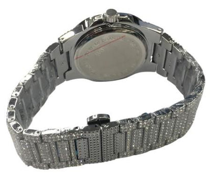 NY London Mens Fashion Bling Assorted Watch Dated Square Dial Bracelet Watch Available Multiple Colour