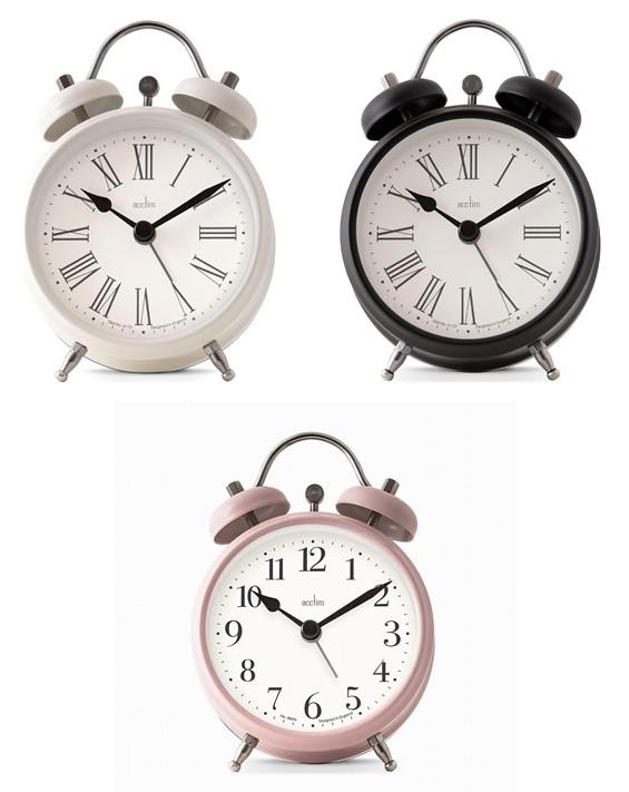Acctim Shefford 12cm Double Bell Alarm Clock 1638 Available Multi Colour