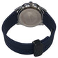 Heryi Rubber Gents Fashion Quartz Date Blue Round Multi Dial Blue Rubber Magnetic Strap Watch