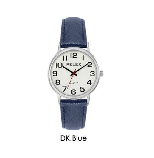 Pelex Mens / Ladies Big Dial Coloured Leather Strap Quartz Watch PLX-048 Available Multiple Colour