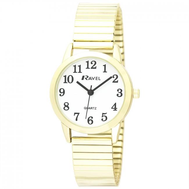 Ravel Ladies Bold Number Dial Expander Bracelet Watch R0232L