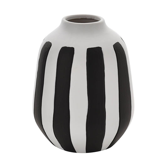 Hestia Handpainted Striped Vase