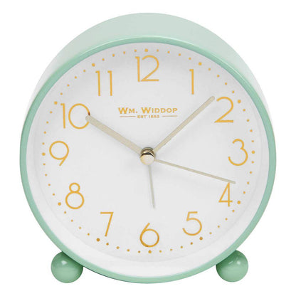 William Widdop Metal Alarm Clock Wtith Gold Dial 5175 Available Multiple Colour
