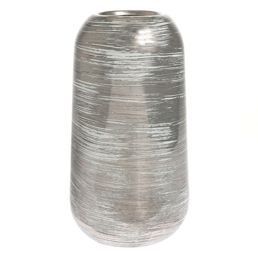 Hestia Silver Swirl Vase 24cm