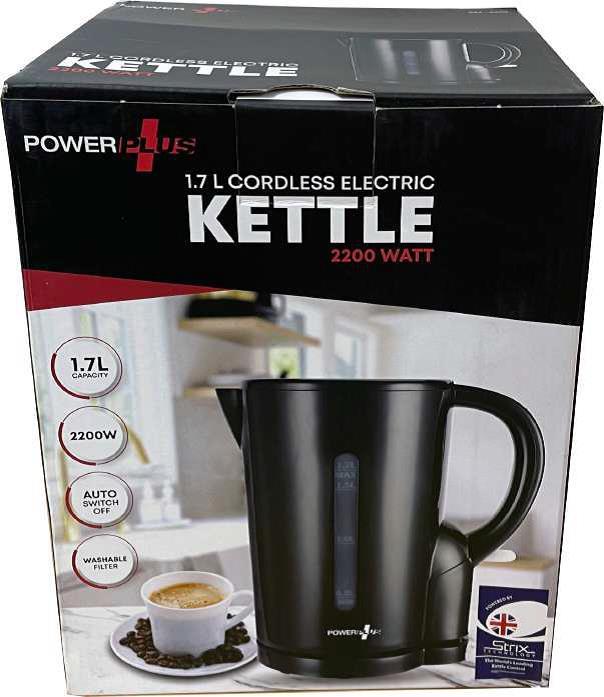 Powerplus 1.7lt Cordless Kettle-Black