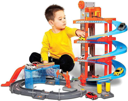 1:43 Street FIRE MEGA Dealer Showroom Garage, Assorted Colours