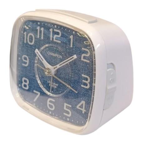 Champion Supalite Light/Snooze with Silent Sweep Alarm Clock MF8588 Available Multiple Colour