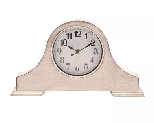 Widdop Hometime Mantel Clock 36cm - White