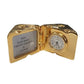 Miniature Clock Gold Plated Dice with photo frame Solid Brass IMP71 - CLEARANCE NEEDS RE-BATTERY