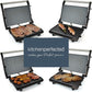 KitchenPerfected Health Grill and Panini Press - Black Steel