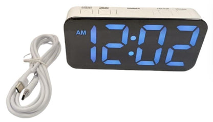 Acctim Jaxon Digital Alarm Clock in White - 16512