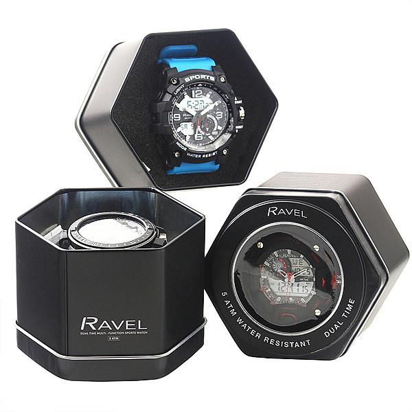 Ravel Adults Ana-Digi Dual time 5ATM Sports Watch RDT.2 Available Multiple Colour
