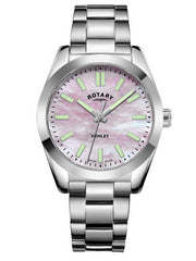 Rotary Women's Henley Mother-of-Pearl Dial Stainless Steel Bracelet Watch