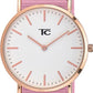 Tom Carter Basic Coral 45mm Nylon Strap Watch Available Multiple Colour - CLEARANCE NEEDS RE-BATTERY