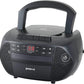 Groove-e Traditional Boombox Portable CD & Cassette Player with Radio - Black