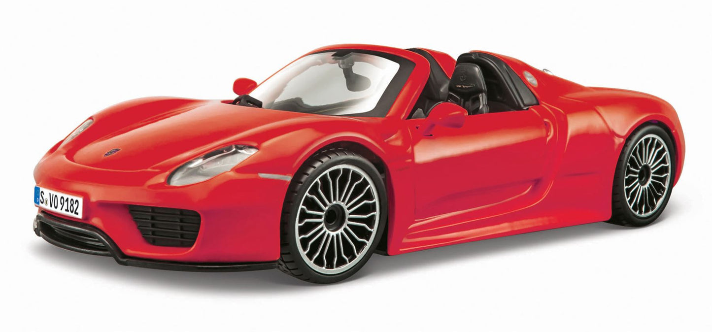 1:24 Porsche 918 Spyder Red  - Diecast Model car Collectables