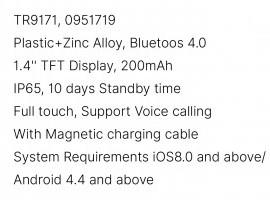 M.TK Blue tooth Support voice calling, Color Screen, Touch Screen with waterproof Smart Watch Available Multiple Color