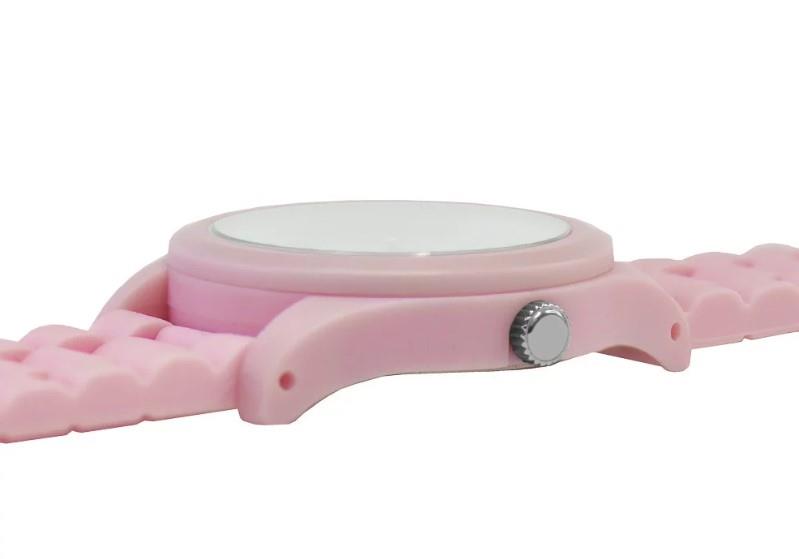 Lorus Ladies Analogue Quartz Pink Dial with Rubber Silicone Strap Watch -  RG257RX9 NEEDS BATTERY