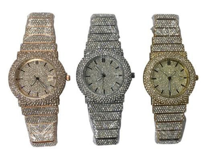 NY London Ladies Bling Fashion Dated Dial Bracelet Watch PI-8314 Available Multi Color